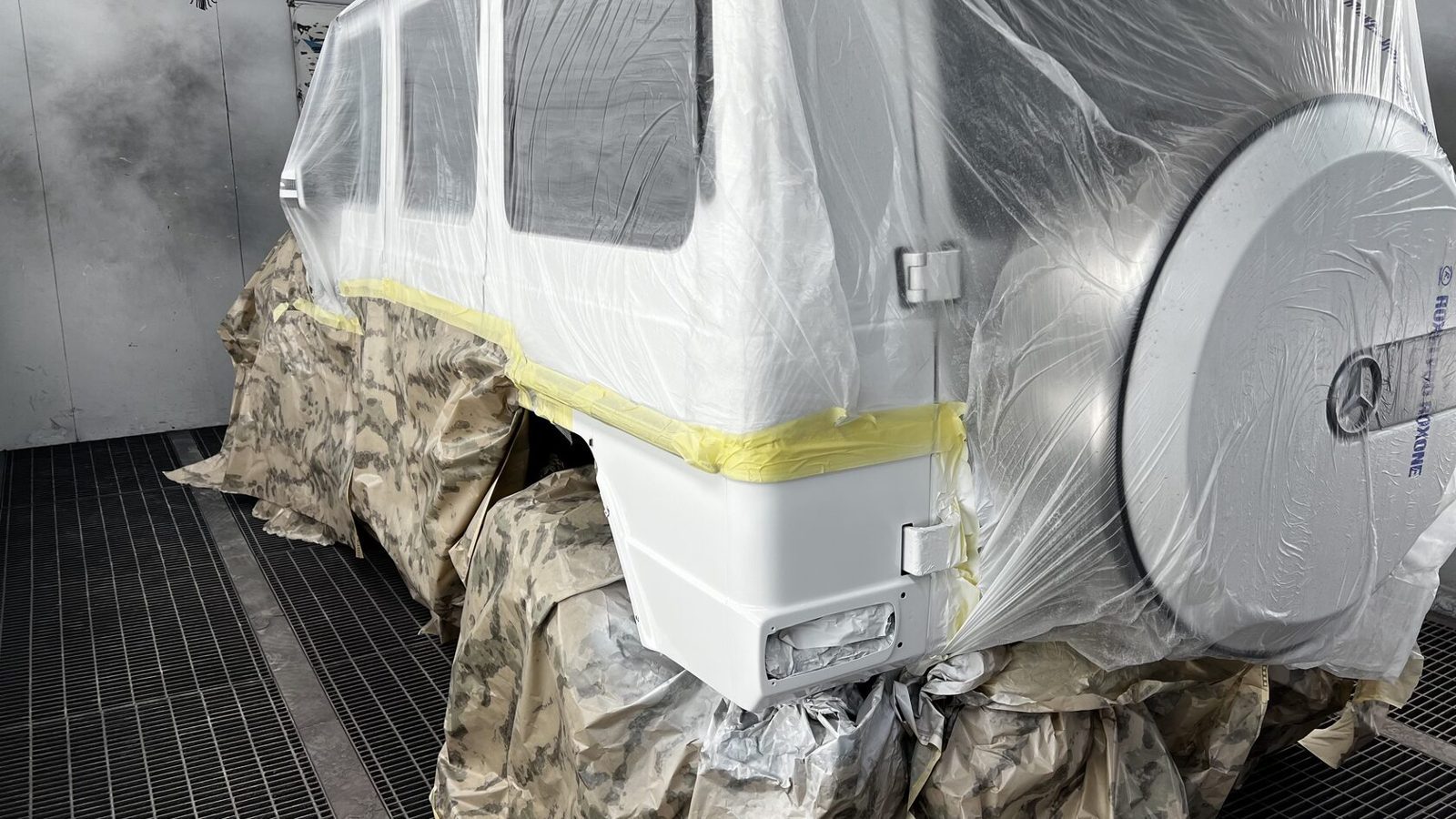 Локальная покраска Mercedes-Benz G-class — фотоотчёт
